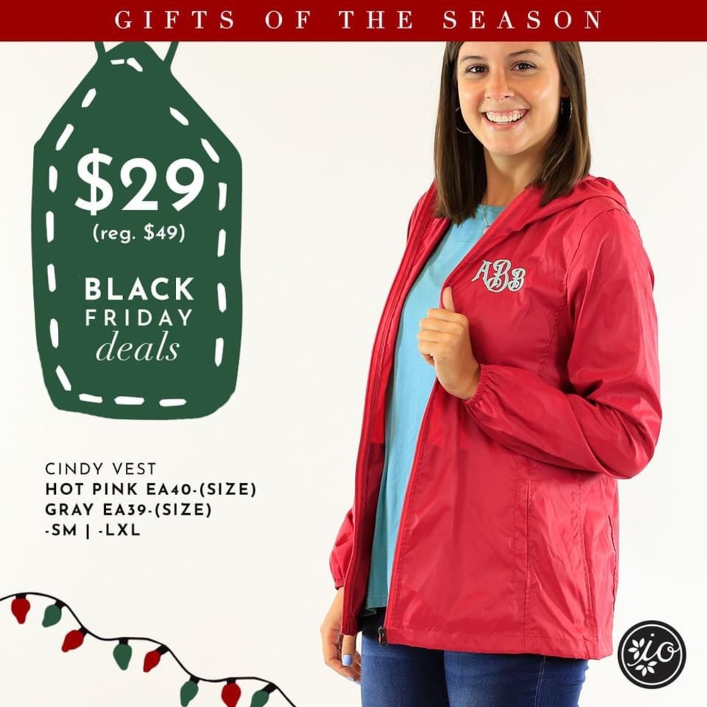 Hot pink rain jacket—so cute!!